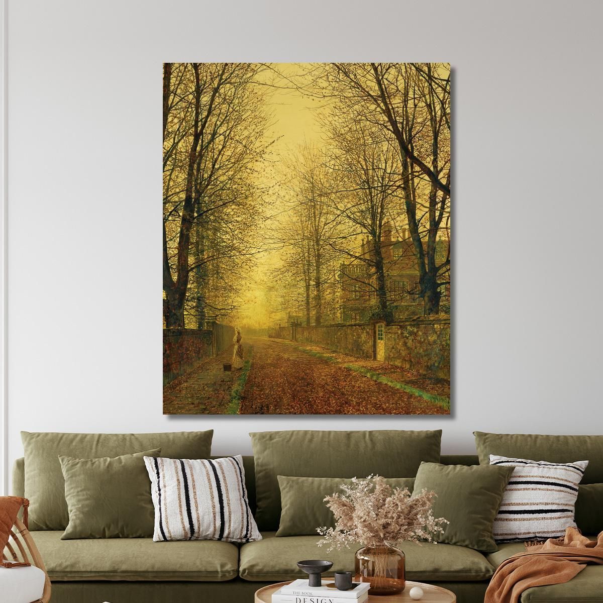 In Autumn'S Golden Glow John Atkinson Grimshaw jag34 canvas print 