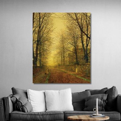 In Autumn'S Golden Glow John Atkinson Grimshaw jag34 canvas print 