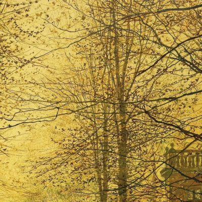 In Autumn'S Golden Glow John Atkinson Grimshaw jag34 canvas print