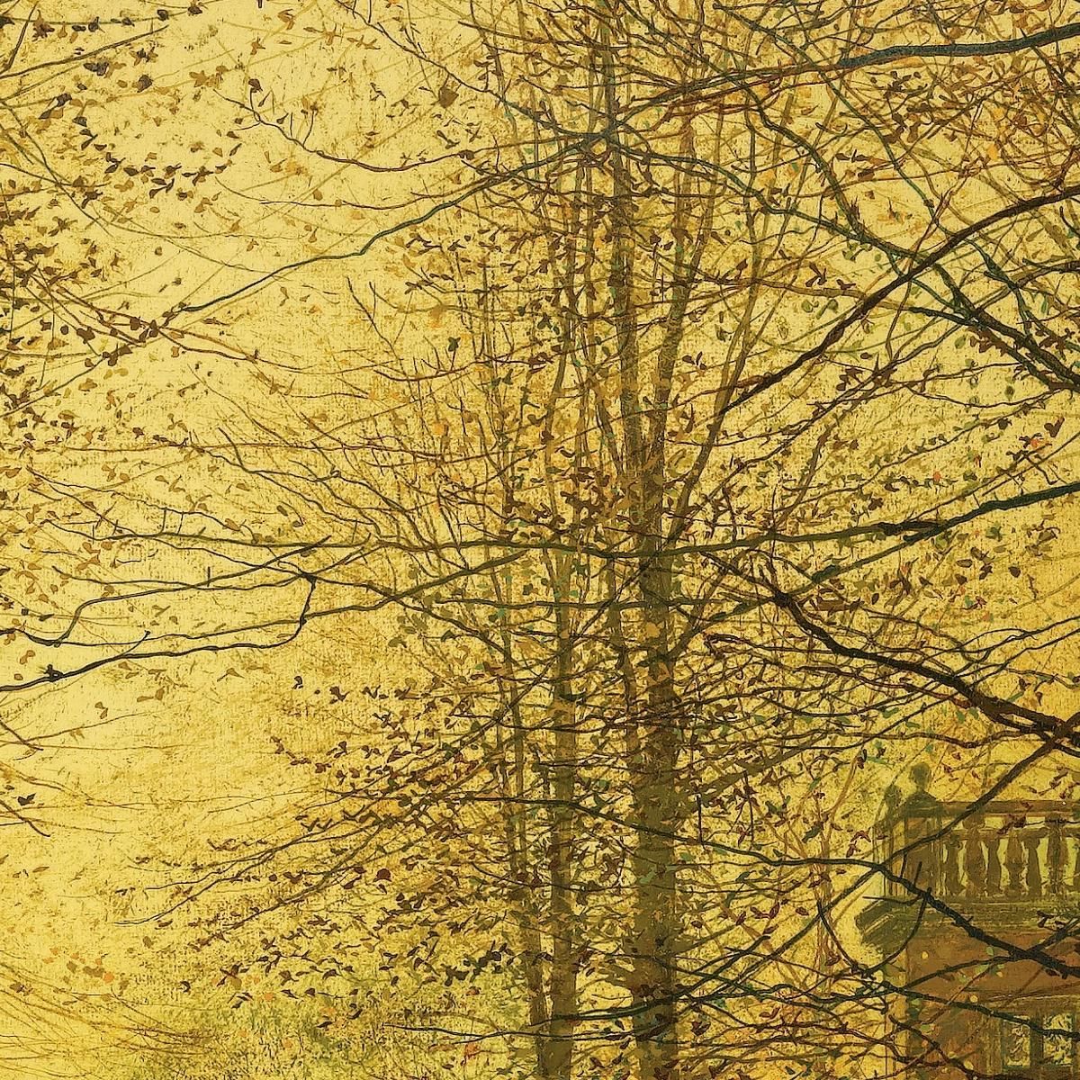 In Autumn'S Golden Glow John Atkinson Grimshaw jag34 canvas print