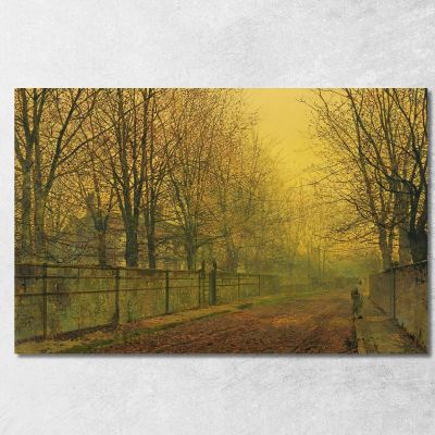 In The Golden Glow Of Autumn John Atkinson Grimshaw jag36 canvas print 