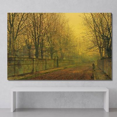 In The Golden Glow Of Autumn John Atkinson Grimshaw jag36 canvas print 
