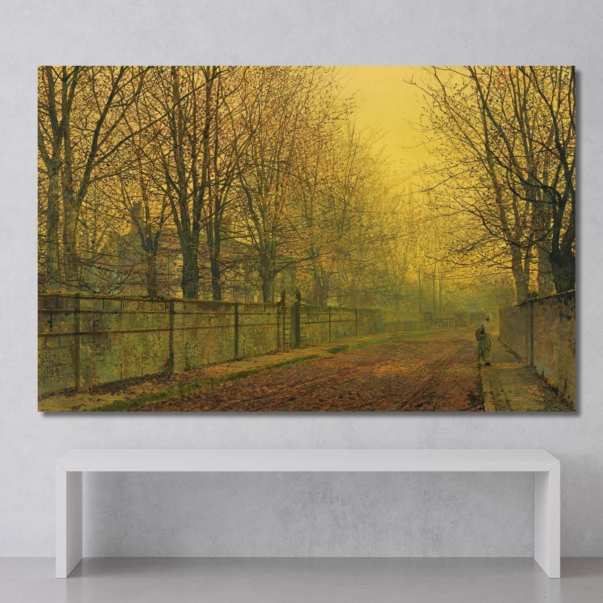 In The Golden Glow Of Autumn John Atkinson Grimshaw jag36 canvas print 