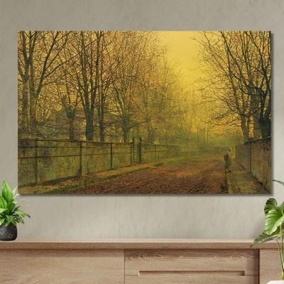 In The Golden Glow Of Autumn John Atkinson Grimshaw jag36 canvas print 