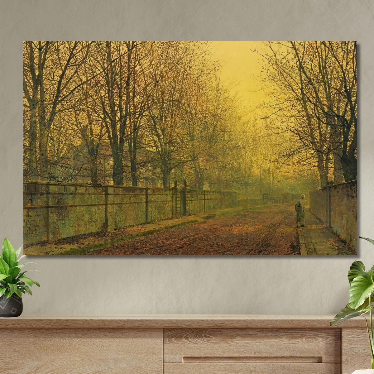 In The Golden Glow Of Autumn John Atkinson Grimshaw jag36 canvas print 