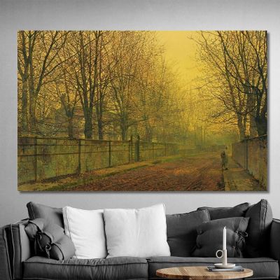 In The Golden Glow Of Autumn John Atkinson Grimshaw jag36 canvas print 