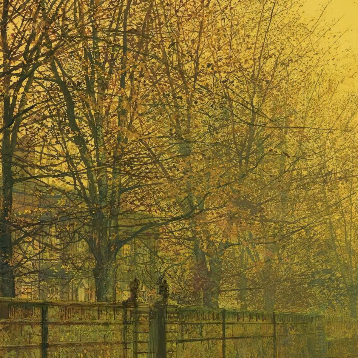In The Golden Glow Of Autumn John Atkinson Grimshaw jag36 canvas print