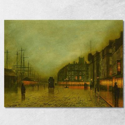 Liverpool Docks John Atkinson Grimshaw jag39 canvas print 
