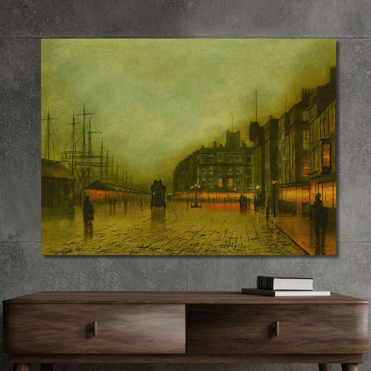 Liverpool Docks John Atkinson Grimshaw jag39 canvas print 