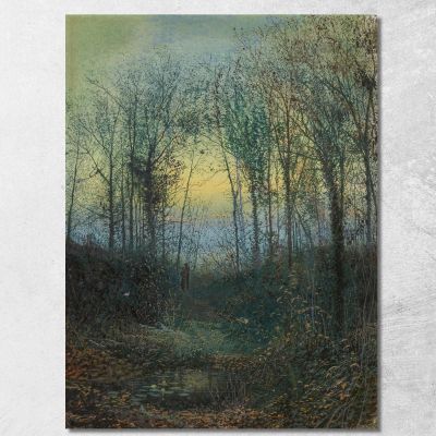 Lovers In A Wood John Atkinson Grimshaw jag41 canvas print 
