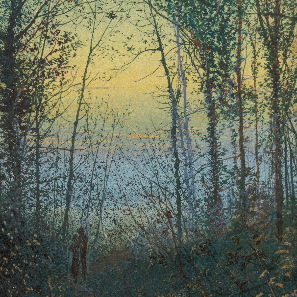 Lovers In A Wood John Atkinson Grimshaw jag41 canvas print