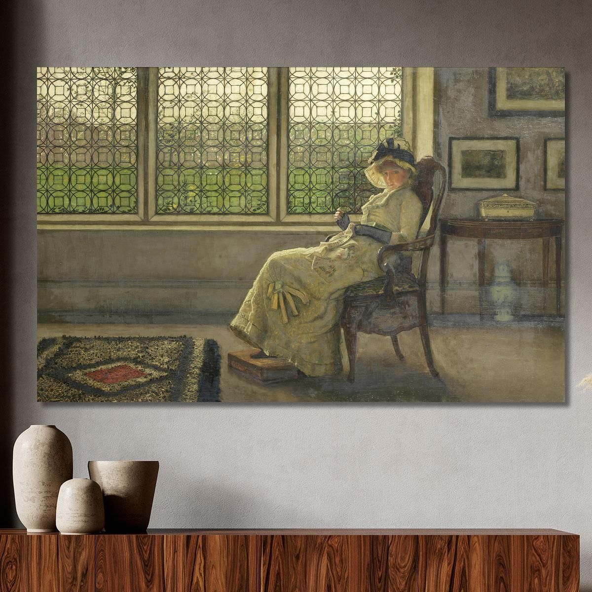 Mistress Dorothy John Atkinson Grimshaw jag44 canvas print 