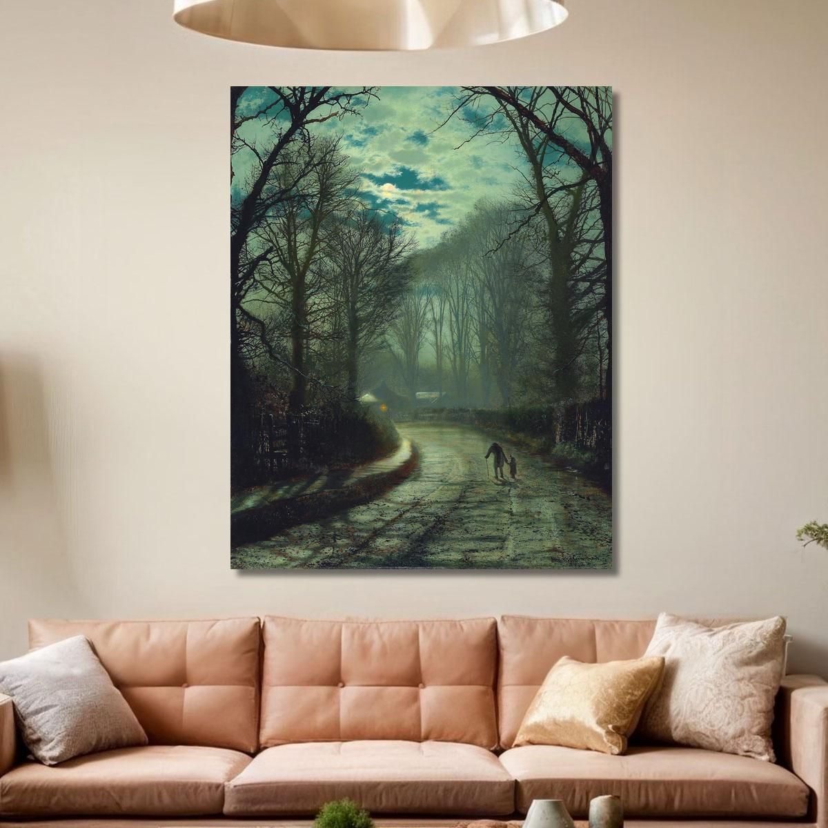 Nearing Home John Atkinson Grimshaw jag47 canvas print 