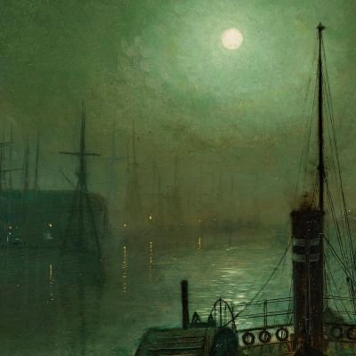 On The Clyde Glasgow John Atkinson Grimshaw jag53 canvas print
