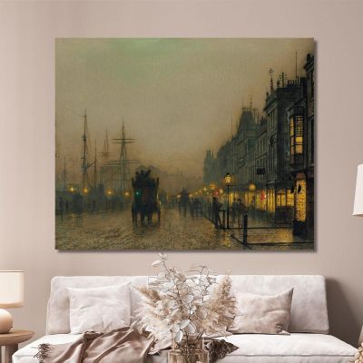 Reekie Glasgow 2 John Atkinson Grimshaw jag54 canvas print 