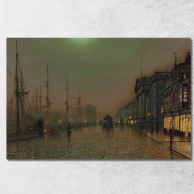Reekie Glasgow John Atkinson Grimshaw jag55 canvas print 