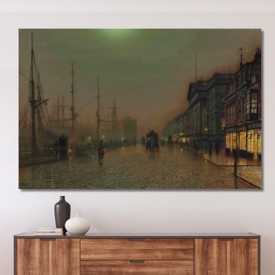 Reekie Glasgow John Atkinson Grimshaw jag55 canvas print 