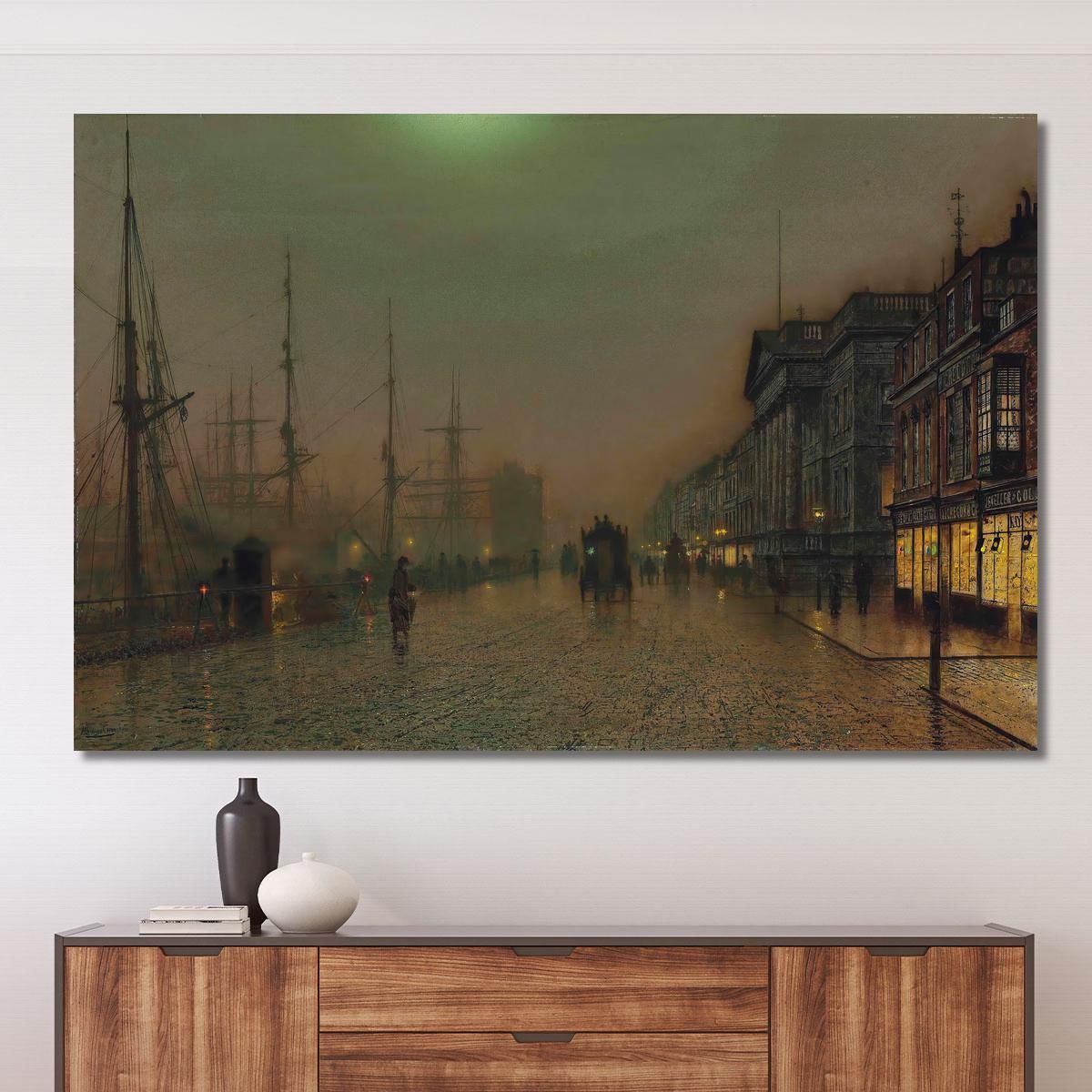 Reekie Glasgow John Atkinson Grimshaw jag55 canvas print 