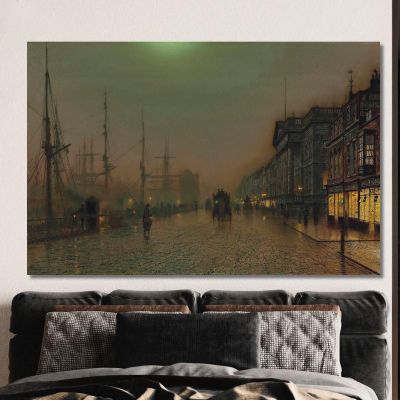 Reekie Glasgow John Atkinson Grimshaw jag55 canvas print 
