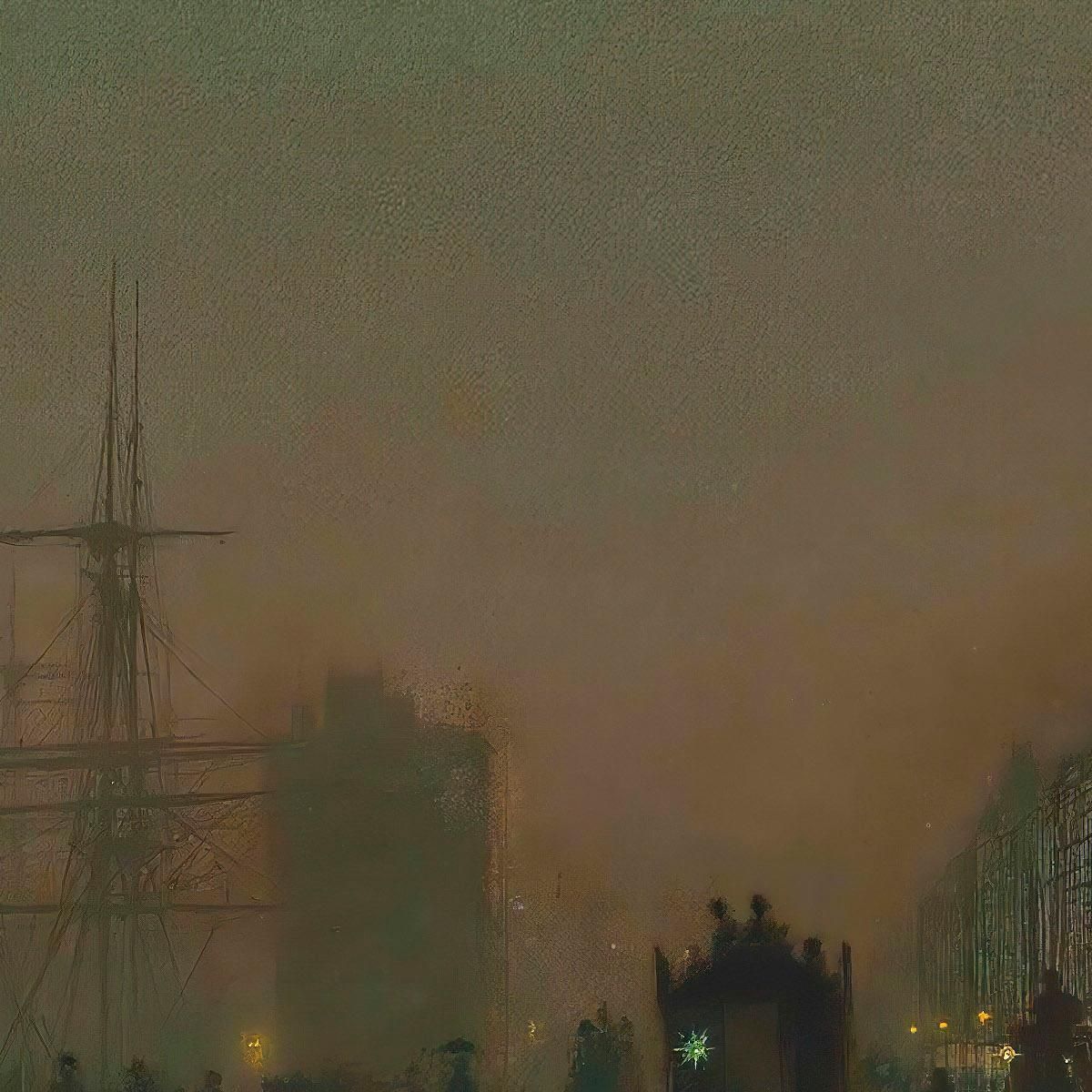 Reekie Glasgow John Atkinson Grimshaw jag55 canvas print