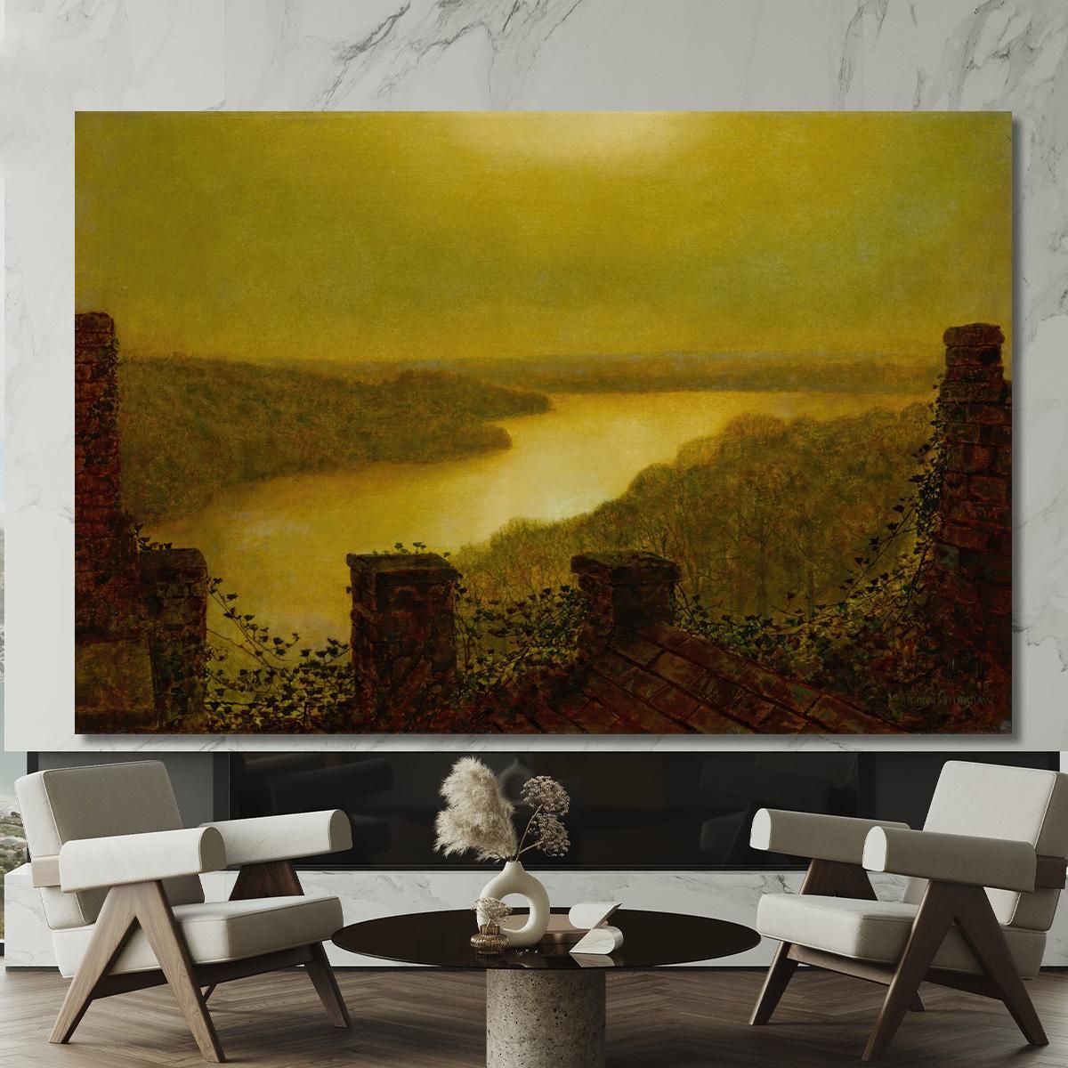 Roundhay Lake 2 John Atkinson Grimshaw jag56 canvas print 
