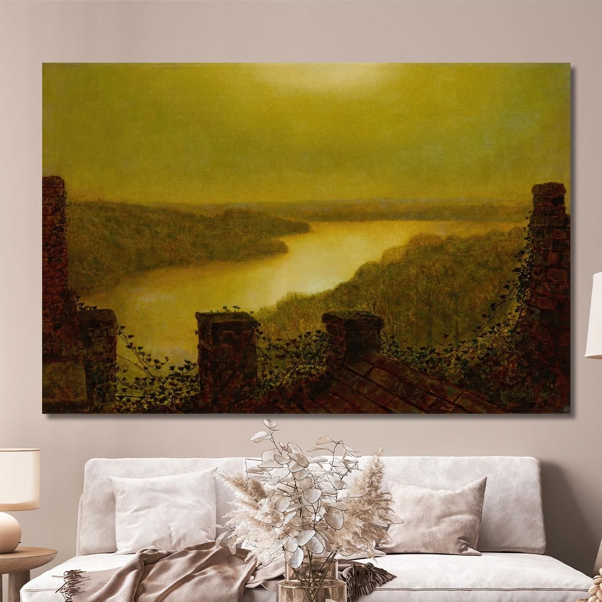 Roundhay Lake 2 John Atkinson Grimshaw jag56 canvas print 