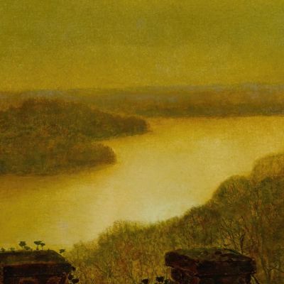 Roundhay Lake 2 John Atkinson Grimshaw jag56 canvas print