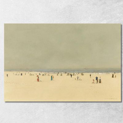 Sand Sea And Sky A Summer Phantasy John Atkinson Grimshaw jag59 canvas print 