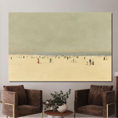Sand Sea And Sky A Summer Phantasy John Atkinson Grimshaw jag59 canvas print 