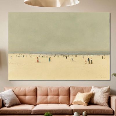 Sand Sea And Sky A Summer Phantasy John Atkinson Grimshaw jag59 canvas print 