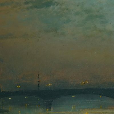 Southwark Bridge By Moonlight John Atkinson Grimshaw jag61 canvas print