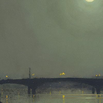 Southwark Bridge From Blackfriars John Atkinson Grimshaw jag63 canvas print