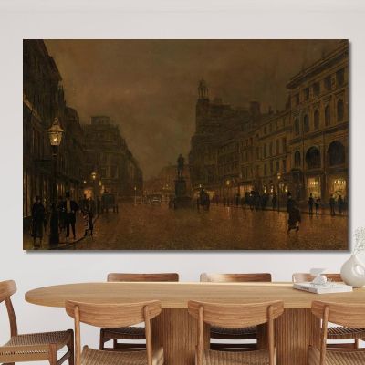 St Anne'S Square And Exchange Manchester John Atkinson Grimshaw jag64 canvas print 