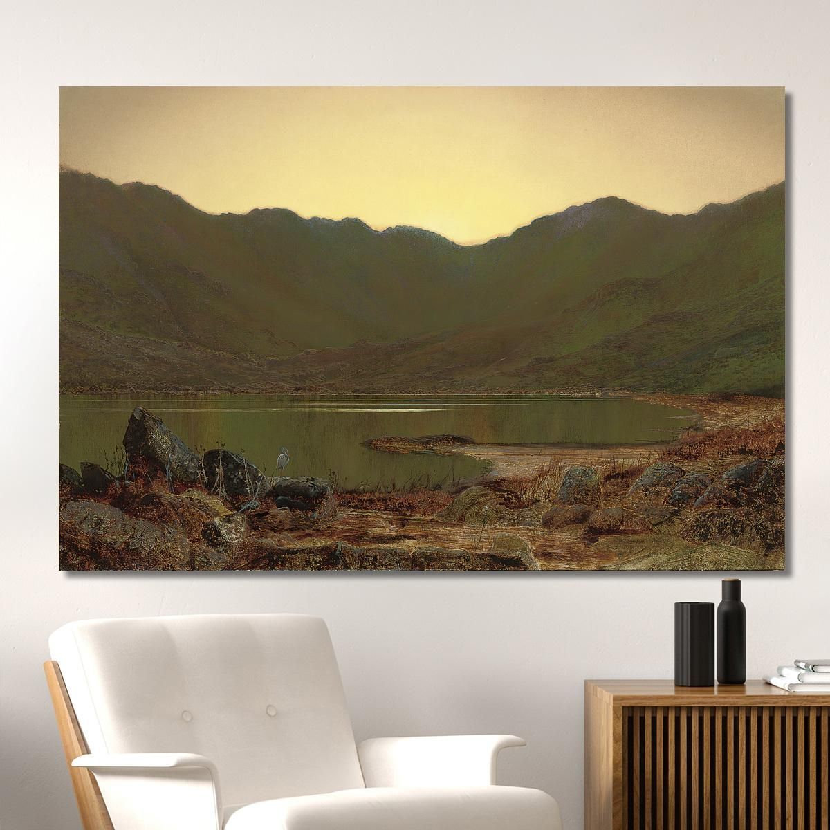 The Haunt Of The Heron John Atkinson Grimshaw jag70 canvas print 