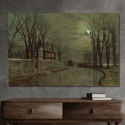 The Turn Of The Road John Atkinson Grimshaw jag76 canvas print 