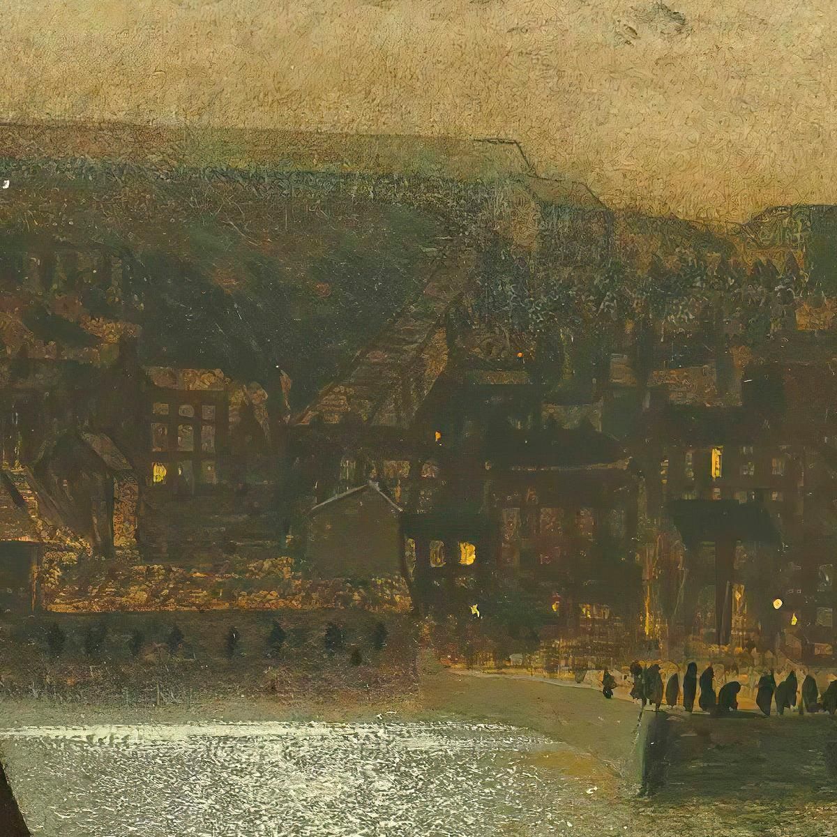 Whitby Abbey And Church John Atkinson Grimshaw jag81 canvas print
