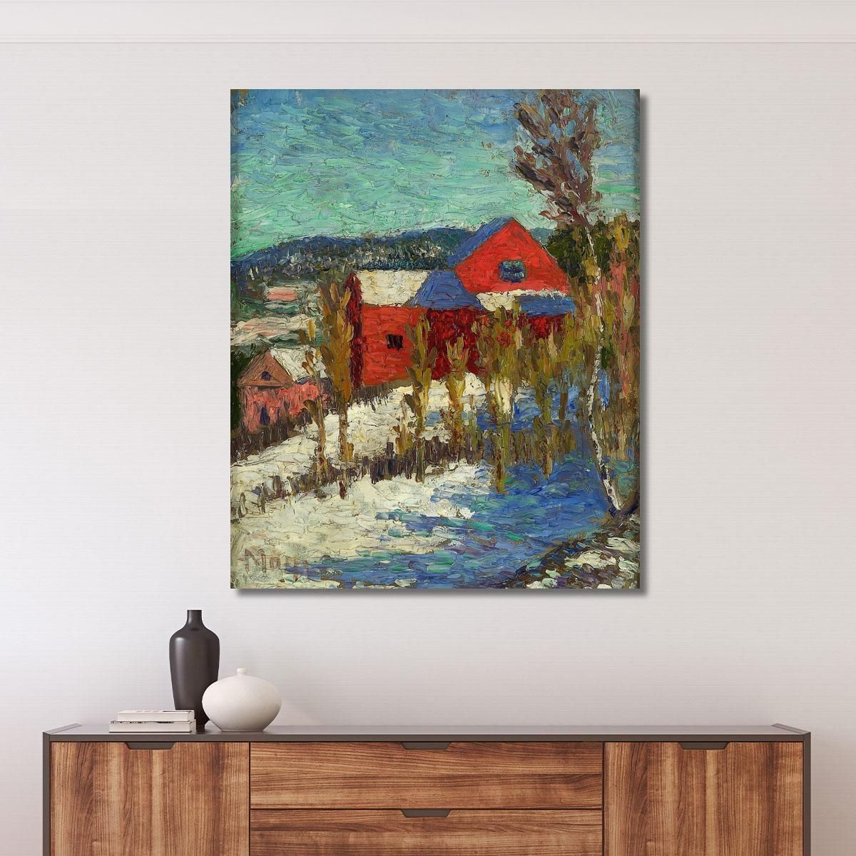 Landscape With Houses Konrad Mägi kmg10 canvas print 