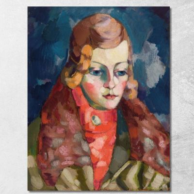 Portrait Of A Woman 2 Konrad Mägi kmg17 canvas print 