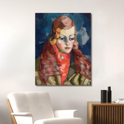 Portrait Of A Woman 2 Konrad Mägi kmg17 canvas print 