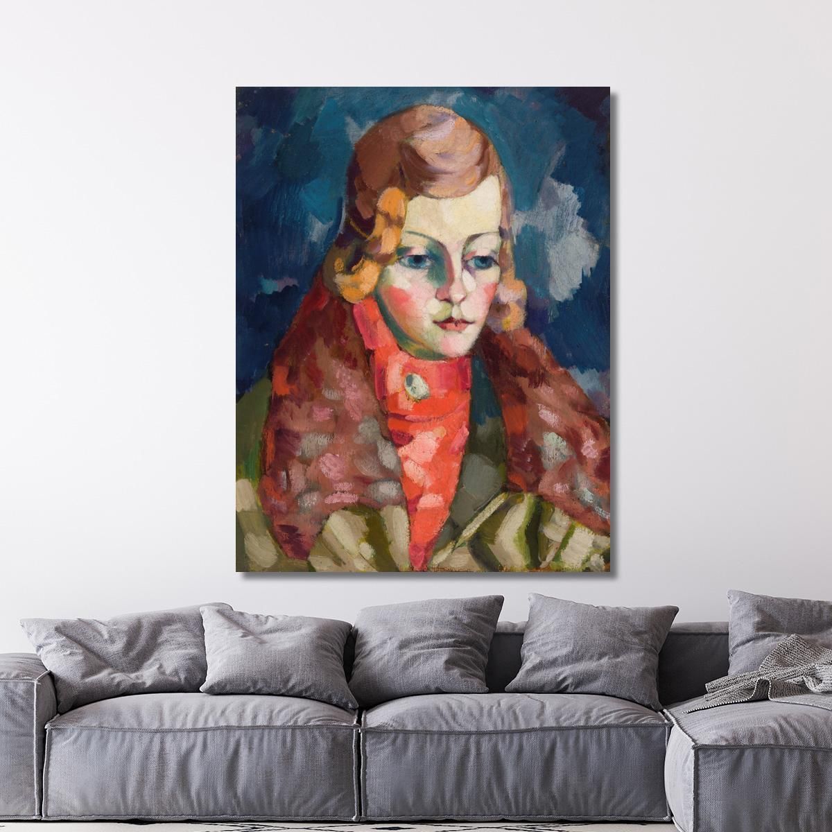 Portrait Of A Woman 2 Konrad Mägi kmg17 canvas print 