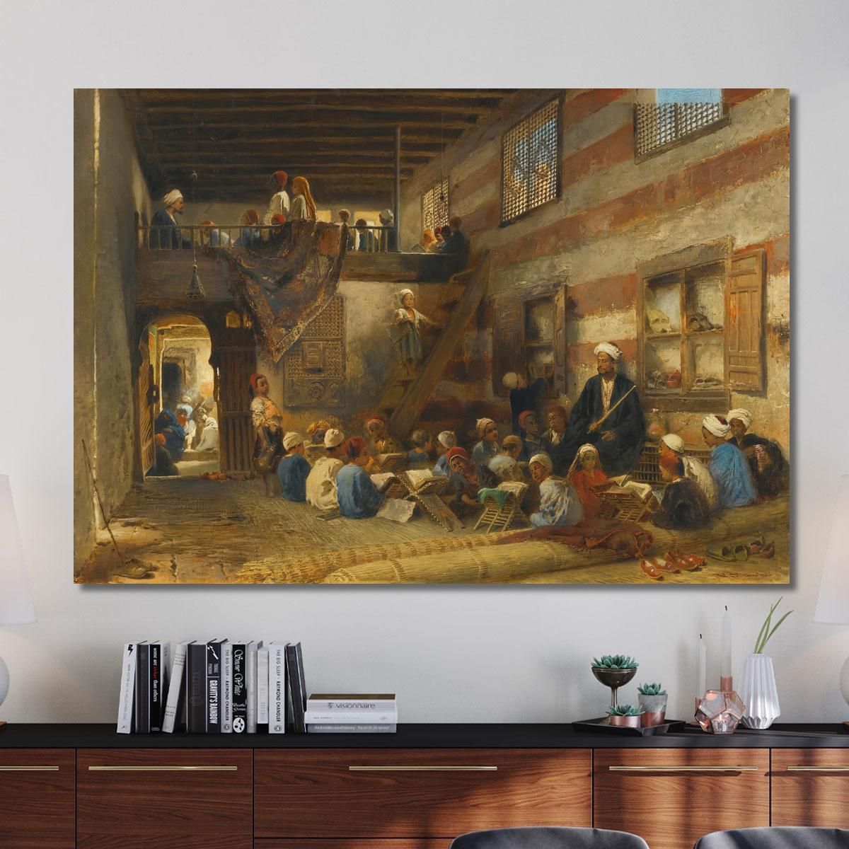 In The Classroom Konstantin Egorovich Makovsky kem4 canvas print 