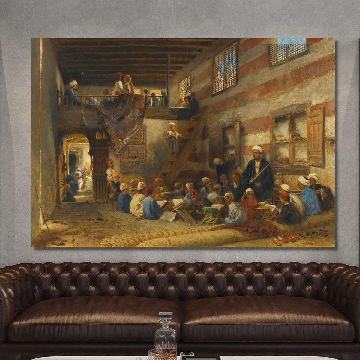 In The Classroom Konstantin Egorovich Makovsky kem4 canvas print 