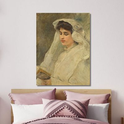Woman Reading Konstantin Egorovich Makovsky kem19 canvas print 
