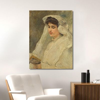Woman Reading Konstantin Egorovich Makovsky kem19 canvas print 