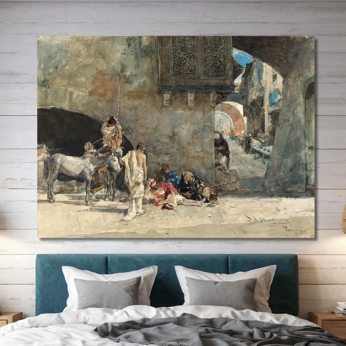 A Street In Tangiers Mariano Fortuny Marsal mfm2 canvas print 