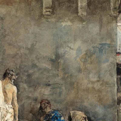 A Street In Tangiers Mariano Fortuny Marsal mfm2 canvas print