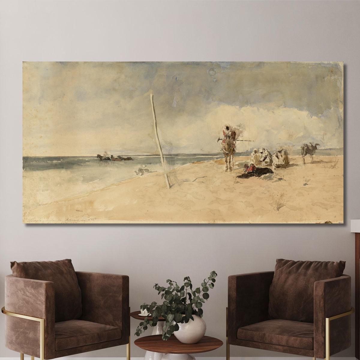 African Beach Mariano Fortuny Marsal mfm3 canvas print 
