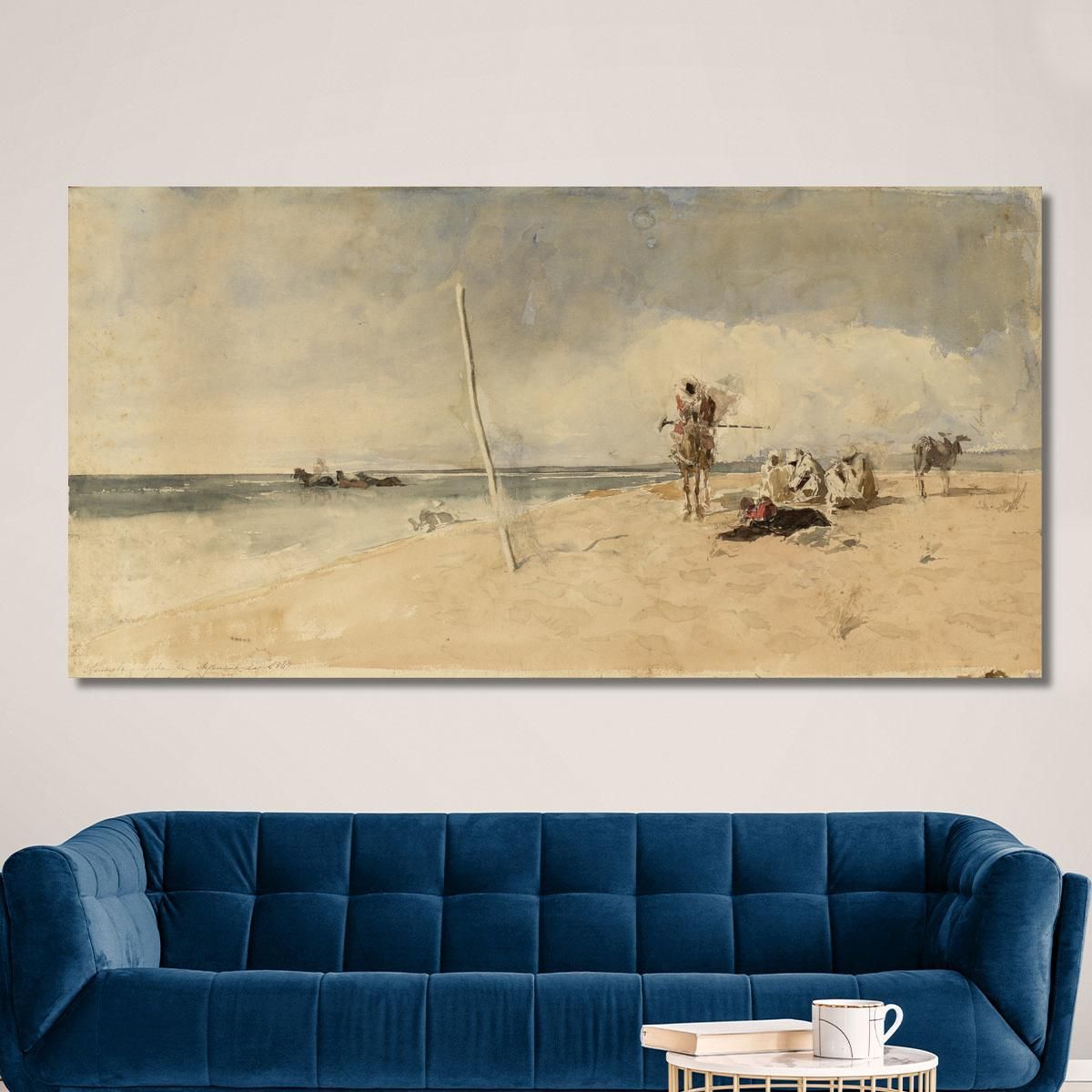 African Beach Mariano Fortuny Marsal mfm3 canvas print 