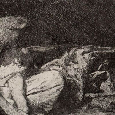 Arab Watching Over The Body Of A Friend Mariano Fortuny Marsal mfm8 canvas print