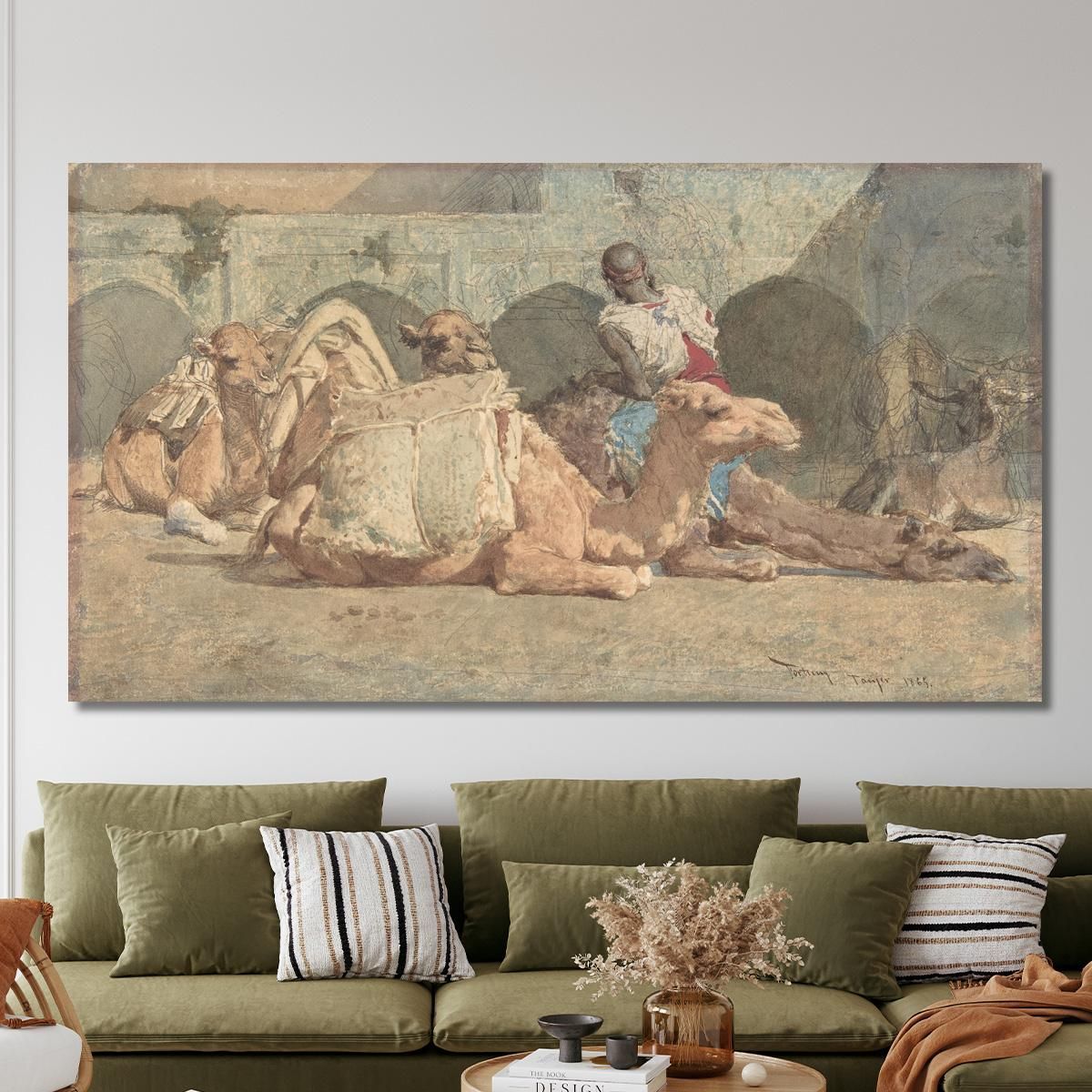 Camels Reposing Tangiers Mariano Fortuny Marsal mfm15 canvas print 